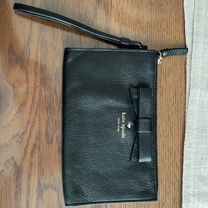 Kate Spade leather wristlet wallet